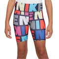 Short Nike Dri-FIT One Logo Print Infantil AZUL ESC/VERMELHO