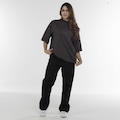 Camiseta Approve Manga Curta Oversized Cabron CINZA ESCURO