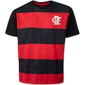 Camiseta do Flamengo Braziline Infantil Torcer PRETO