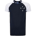 Camiseta do Cruzeiro Braziline Masculina Honra AZUL ESC/BRANCO