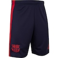 Calção do Barcelona Masculino Dry Recorte AZUL ESC/VERMELHO