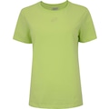 Camiseta Feminina ASICS Manga Curta Malha Spiral AMARELO CLARO