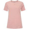 Camiseta Feminina ASICS Manga Curta Malha Spiral ROSA CLARO