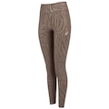 Calça Legging Feminina ASICS Kumadori Jacquard MARROM