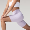 Opção de cor LILAS de Bermuda ASICS Run Science 5 Bolsos Feminina