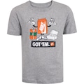 Camiseta Juvenil Nike Manga Curta Sportswear Boxy Got CINZA