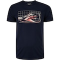 Camiseta Masculina ASICS Manga Curta Estampa Treino AZUL ESCURO