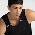 Camiseta Regata Masculina ASICS Mesh Respirável PRETO/CINZA CLARO