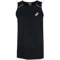 Camiseta Regata Masculina ASICS Mesh Respirável PRETO/CINZA CLARO
