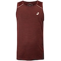 Camiseta Regata Masculina ASICS Mesh Respirável VINHO