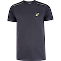 Camiseta Masculina ASICS Manga Curta Mesh Respirável Antiodor ROXO ESCURO