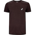 Camiseta Masculina ASICS Manga Curta Mesh Respirável Antiodor MARROM/AZUL CLA