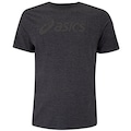 Camiseta Masculina ASICS Manga Curta Algodão Misto CINZA ESC MESCLA