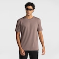 Opção de cor MARROM de Camiseta Masculina ASICS Manga Curta Malha Dupla Box
