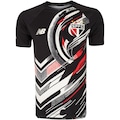 Camisa Pré-jogo do São Paulo 25 New Balance Masculina PRETO
