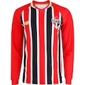 Camisa do São Paulo II 25/26 Away Manga Longa New Balance Unissex BRANCO/VERMELHO