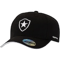 Boné Aba Curva do Botafogo Supercap Bordado Strapback Adulto PRETO