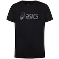 Camiseta Infantil ASICS Manga Curta Performance PRETO
