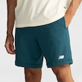 Opção de cor VERDE ESCURO de Bermuda Masculina New Balance Essentials