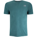 Camiseta Masculina New Balance Active Logo VERDE ESCURO