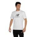 Camiseta Masculina New Balance Manga Curta Essentials BRANCO