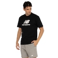 Camiseta Masculina New Balance Manga Curta Essentials PRETO