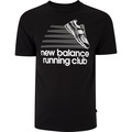 Camiseta Masculina New Balance Manga Curta Athletics Running Club PRETO