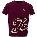 Camiseta Infantil Nike Jordan Manga Curta Jumpman Magic Scrip ROXO ESCURO