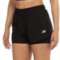 Short Feminino New Balance Sport Essentials 2 IN 1 PRETO