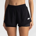 Opção de cor PRETO de Short Feminino New Balance Sport Essentials 2 IN 1