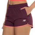 Short New Balance Sport Essentials Run 3 Feminino VINHO