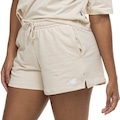 Short Feminino New Balance Essentials OFF WHITE