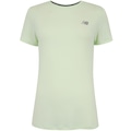 Camiseta Feminina New Balance Manga Curta Sport Essentials VERDE CLARO