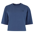 Blusa Cropped Feminina New Balance Small Logo AZUL