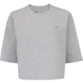 Blusa Cropped Feminina New Balance Small Logo CINZA MESCLA