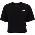 Blusa Cropped Feminina New Balance Manga Curta 95 Graphic PRETO