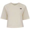 Blusa Cropped Feminina New Balance Manga Curta 95 Graphic OFF WHITE