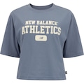 Blusa Cropped Feminina New Balance Heritage AZUL