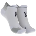 Meia Para Corrida On Running Cano Médio Performance Run Sock Low BRANCO/VERDE CLA