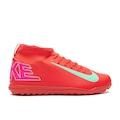 Chuteira Society Infantil Nike Mercurial Superfly 10 Club ROSA/VERDE CLA