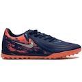 Chuteira Society Adulto Nike Phantom GX II Academy Erling Haaland Force9 AZUL ESC/LARANJA