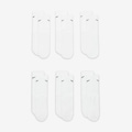 Kit de Meias Nike Everyday Cushioned Crew Adulto 6 Pares BRANCO/PRETO