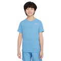 Camiseta Juvenil Nike Manga Curta Dri-fit SS Miler TO AZUL CLARO