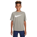 Camiseta Infantil Nike Manga Curta Dri-Fit Multi SS T CINZA