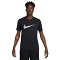 Camiseta Masculina Nike Manga Curta Dri-Fit Tee Run PRETO