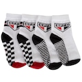 Kit de Meias do São Paulo Rikam Soquete Tamanho 25 ao 28 BRANCO