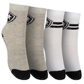 Kit de Meias do Botafogo Rikam Soquete Tamanho 25 ao 28 BRANCO/CINZA CLARO
