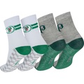 Kit de Meias do Palmeiras Rikam Soquete Tamanho 29 ao 33 BRANCO/CINZA CLARO