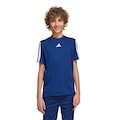 Camiseta adidas Train Essentials Três Listras Infantil AZUL ESCURO