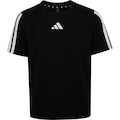 Camiseta adidas Train Essentials Três Listras Infantil PRETO/BRANCO